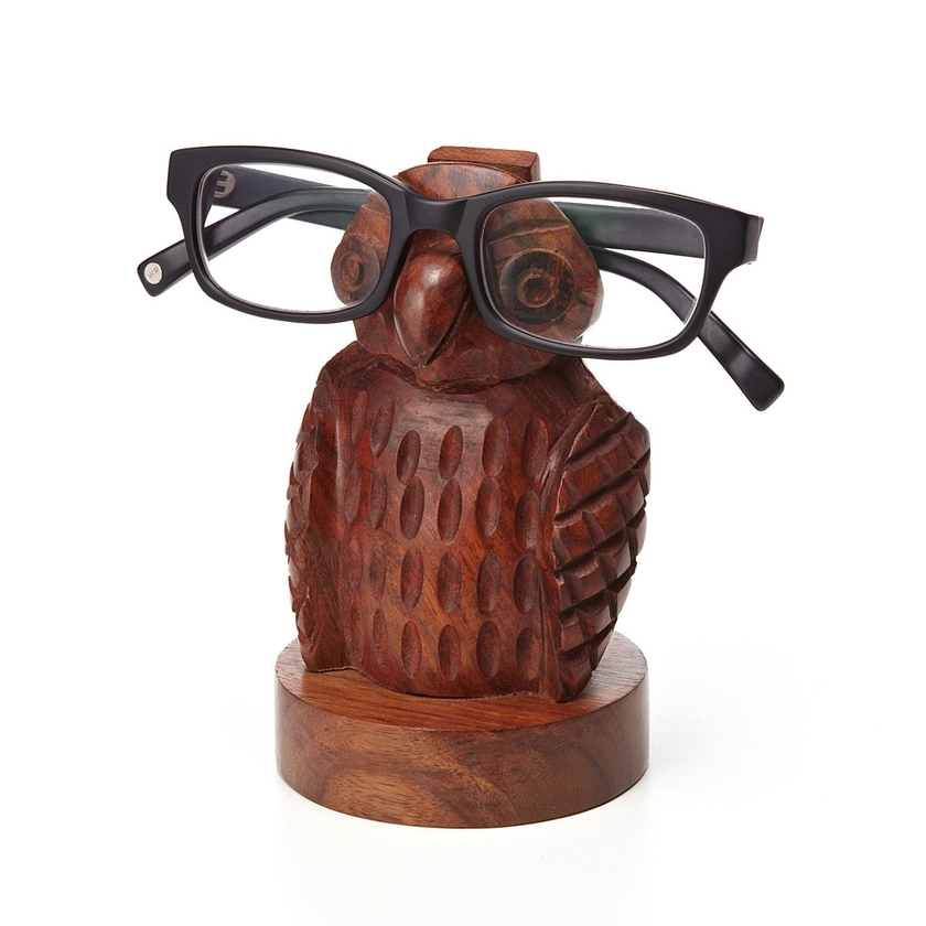 Owl Eyeglasses Holder | wooden, bird, glasses holder, handmade