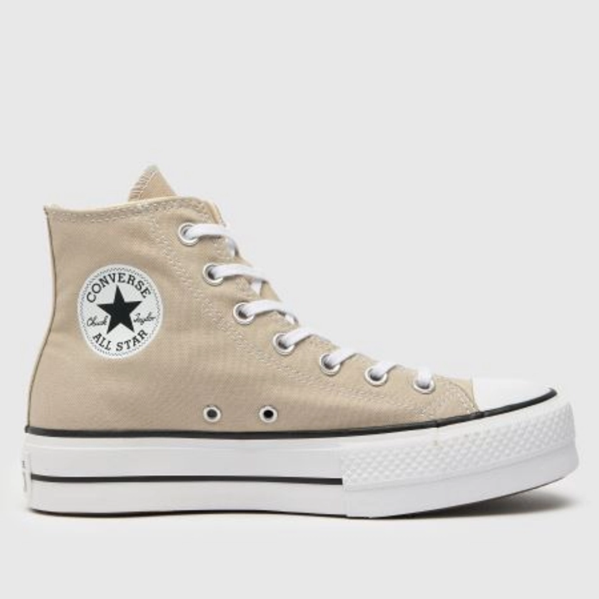 Conversechuck taylor all star lift hi trainers in stone