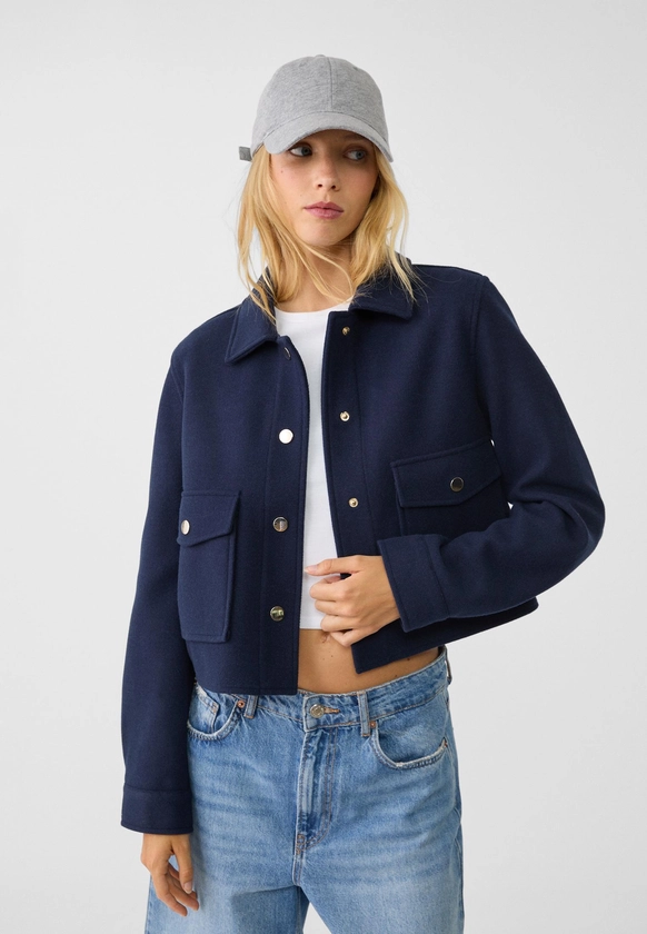 Stradivarius Blouson court doux