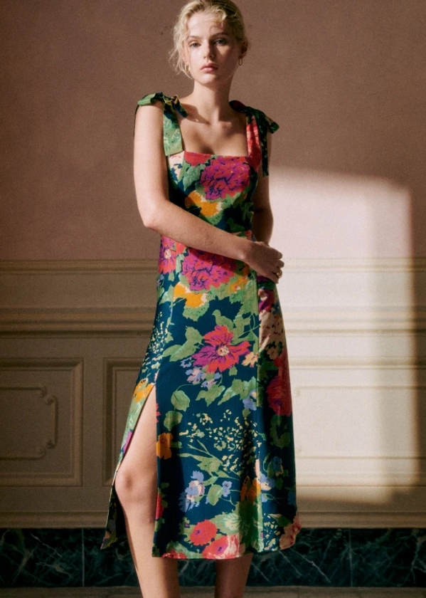 Dorotha Dress - Trianon Print - Silk - Sézane