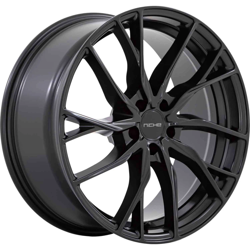 Niche Novara Matte Black 20x10.5 +40mm with Falken Azenis FK460 A/S 255/40ZR20 | M272200565+40 | 28105270 | Fitment Industries