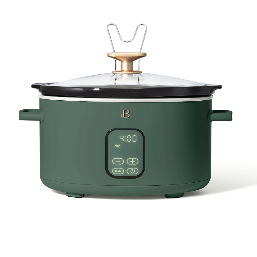 Beautiful 6 Qt Programmable Slow Cooker, Thyme Green by Drew Barrymore - Walmart.com