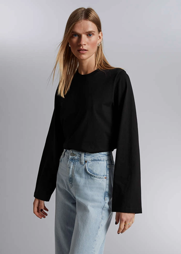 Relaxed Jersey Top - Black - & Other Stories NL