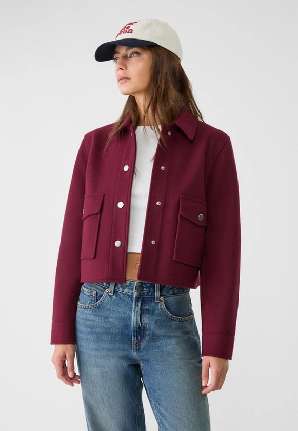 Blouson court doux - Mode femme | Stradivarius France