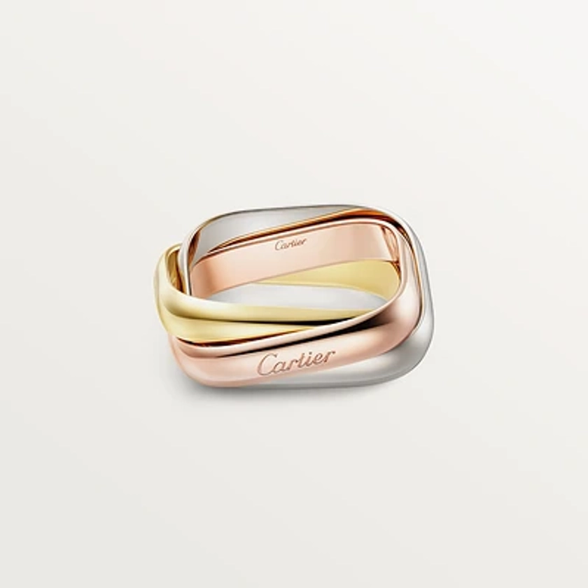 CRB4240600 - Trinity ring, medium model - White gold, yellow gold, rose gold - Cartier