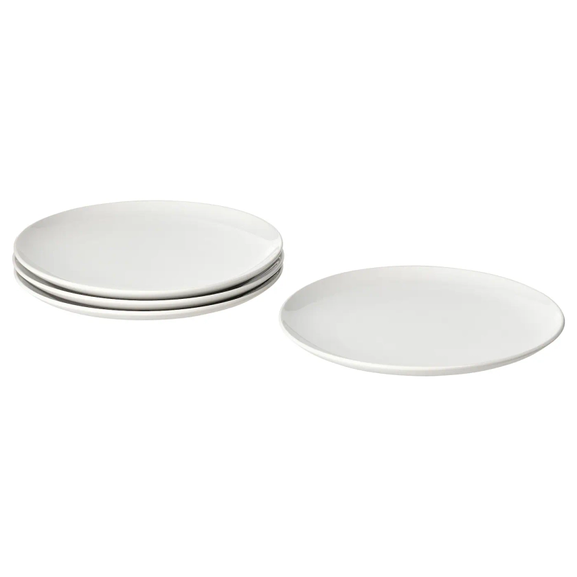 GODMIDDAG plate, white, 26 cm - IKEA