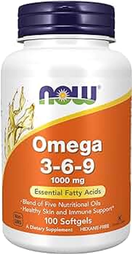Now Foods - Cápsulas de Omega 3-6-9 1000mg - 100 caps