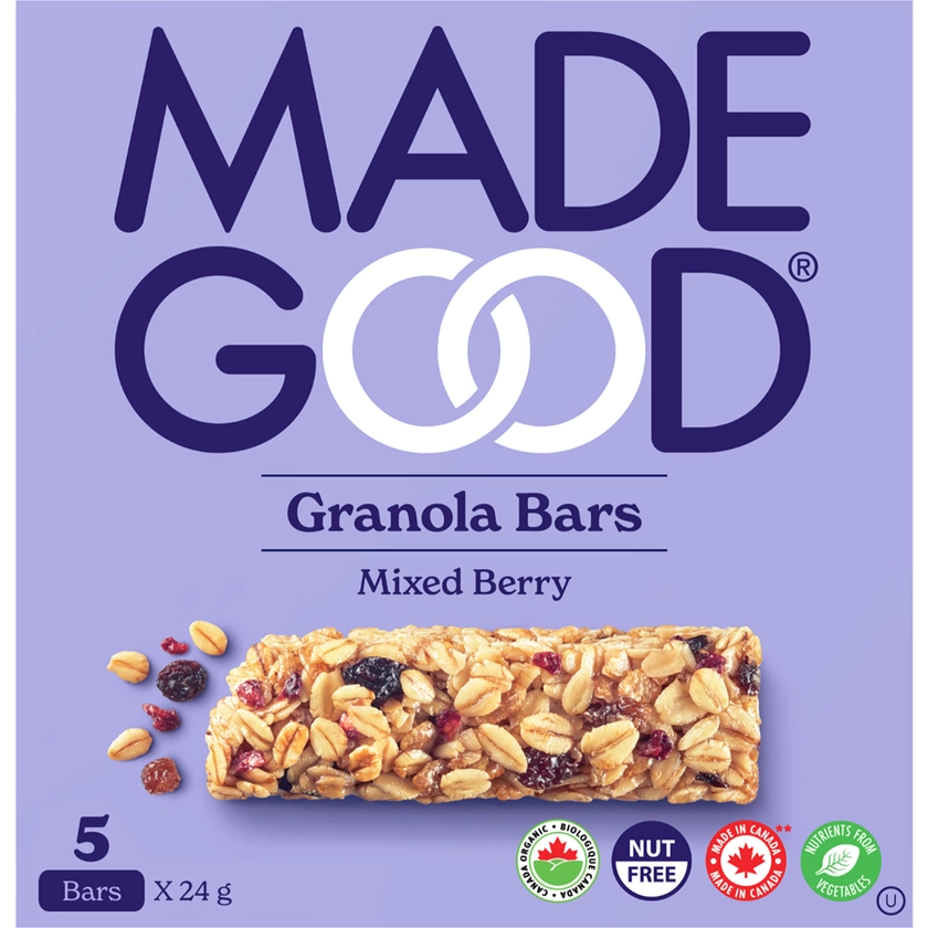 Mixed Berry Granola Bars