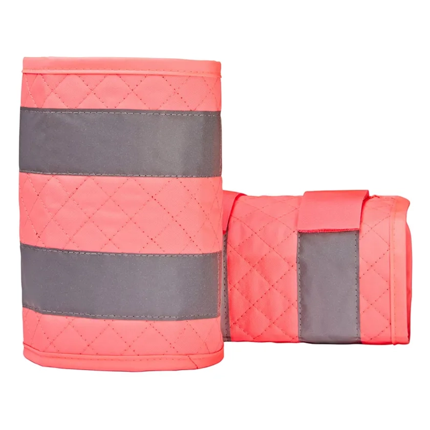 Equisafety Reflective Quilted Leg Boots - Pink