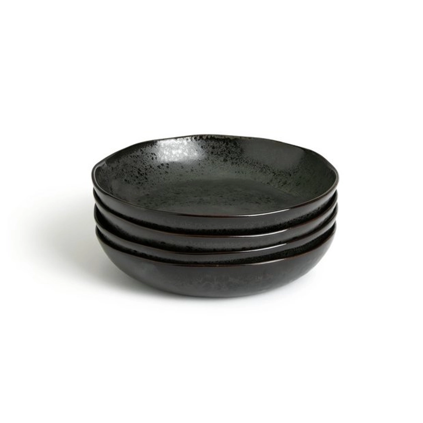 Buy Habitat Preto 4 Piece Stoneware Pasta Bowls - Black | Bowls | Argos