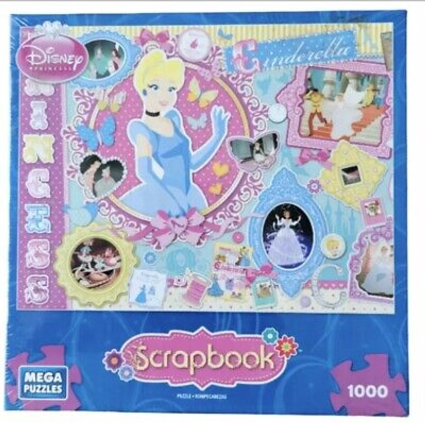 Disney Princess Cinderella Puzzle 1000 Piece 18.94" x 26.75" by Mega Puzzles | eBay