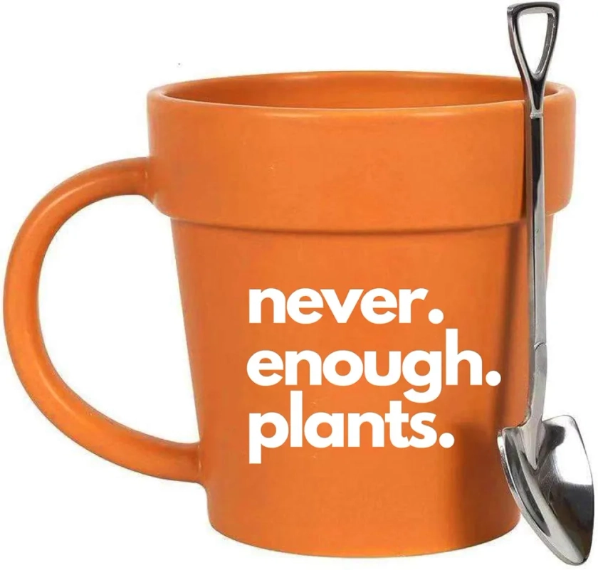 Funny Mug (NeverEnough) - Gardening Gifts for Women Unique - Plant Gifts for Plant Lovers Gifts for Women -Plant Mom Mug - Gardener Gifts for Women Mom Lady - Gardener Mom Gifts Who Loves Plants