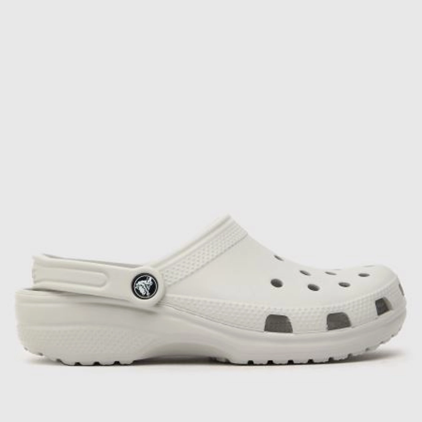Womens Light Grey Crocs Classic Clog Sandals | schuh