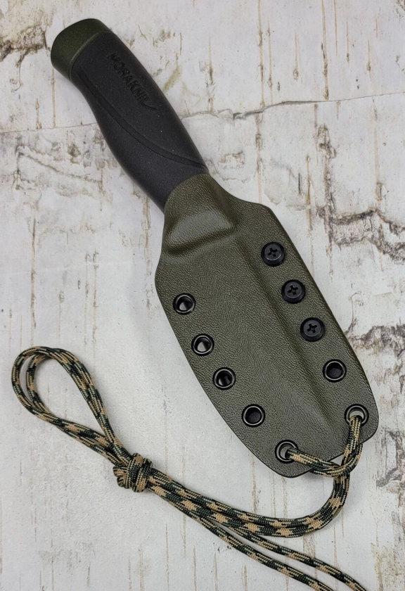 HAND MADE KYDEX SHEATH for MORA COMPANION HEAVY DUTY,  COMBAT CLIP,  MORAKYD139