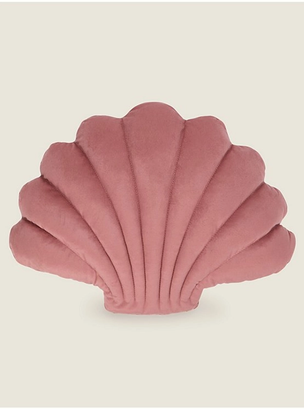 Pink Shell Shaped Cushion