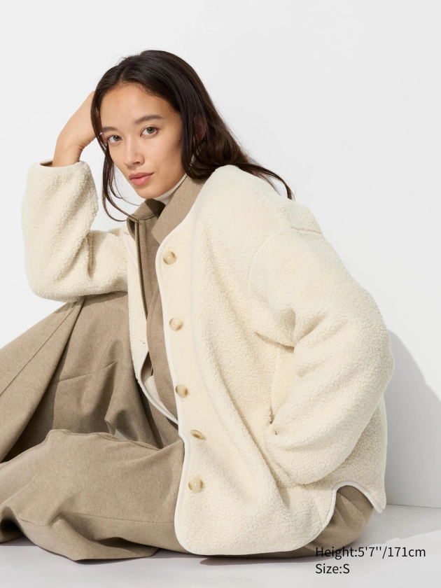 Cardigan Oversize Doublé Polaire pour Femme | UNIQLO FR