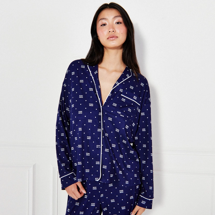 Chemise de pyjama à motifs