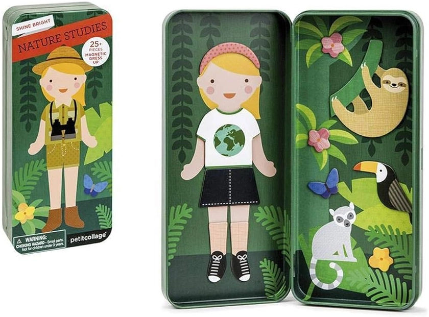 Amazon.com: Petit Collage Magnetic Dress Up, Nature Studies – Magnetic Game Board with Mix and Match Magnetic Pieces, Ideal for Ages 3+ – Includes 2 Scenes and 25 Creative Magnetic Pieces : Everything Else
