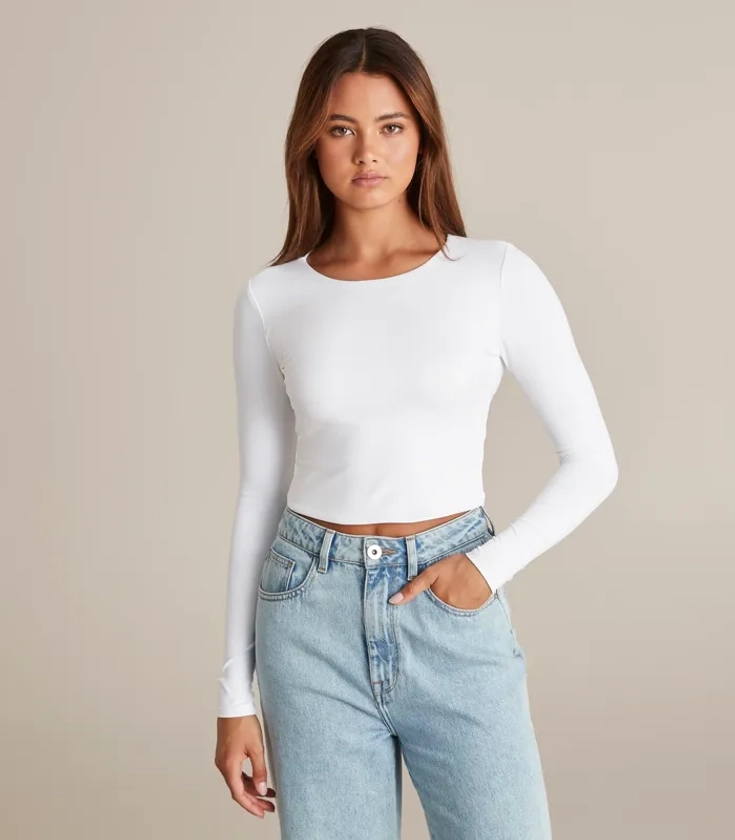 Lily Loves Long Sleeve Body Crew Neck Top – Target Australia