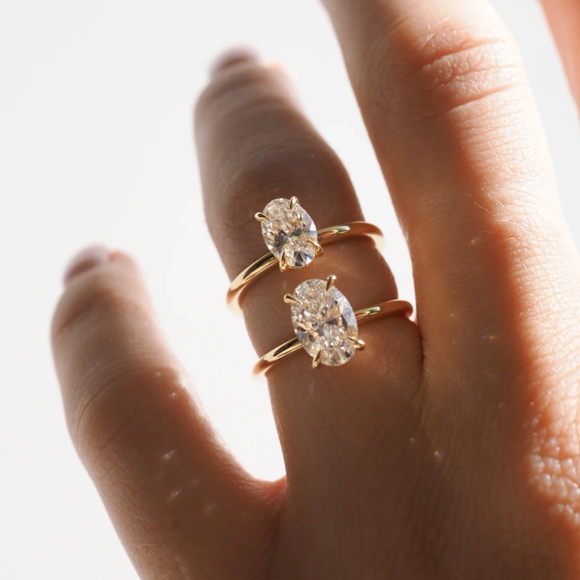 Clara • Oval Shape Diamond Engagement Ring