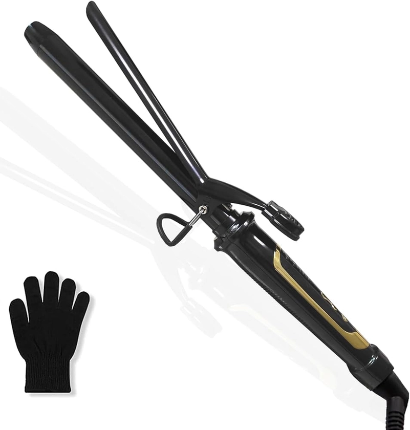 abp 1 Inch Curling Iron with Ceramic Barrel, Instant Heat up to 450°F, Waving Style Tool for Long/Medium Hair and Women