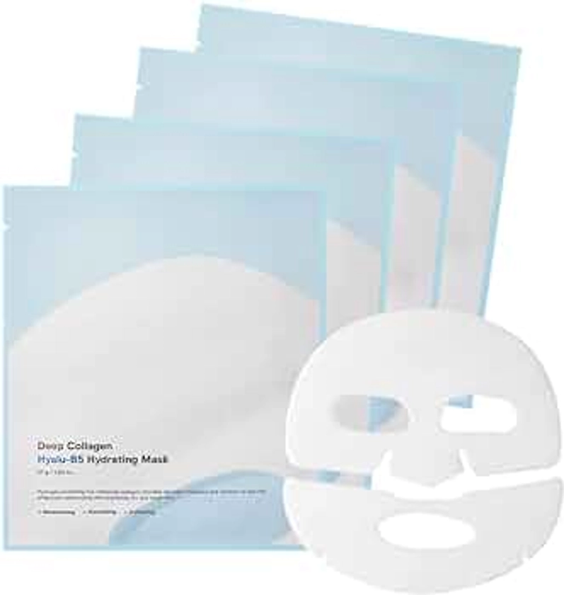 Deep Collagen Overnight Mask 37g (Hyalu-B5 Hydrating, 4 Count (Pack of 1))