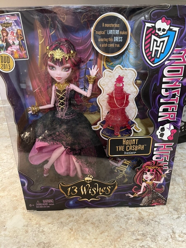 Monster High Doll Draculaura 13 Wishes 2012 MIB Retired