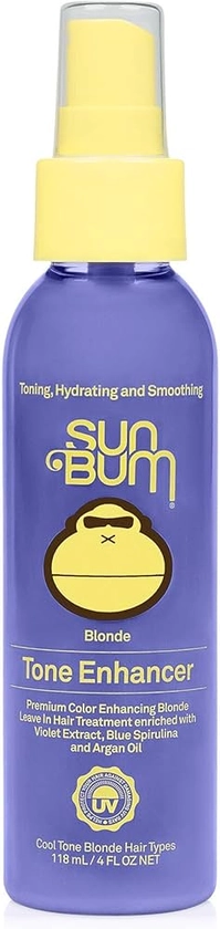 Sun Bum Blonde Tone Enhancer | Paraben, Gluten and Cruelty Free Purple Leave In Treatment for Blondes | 4 oz