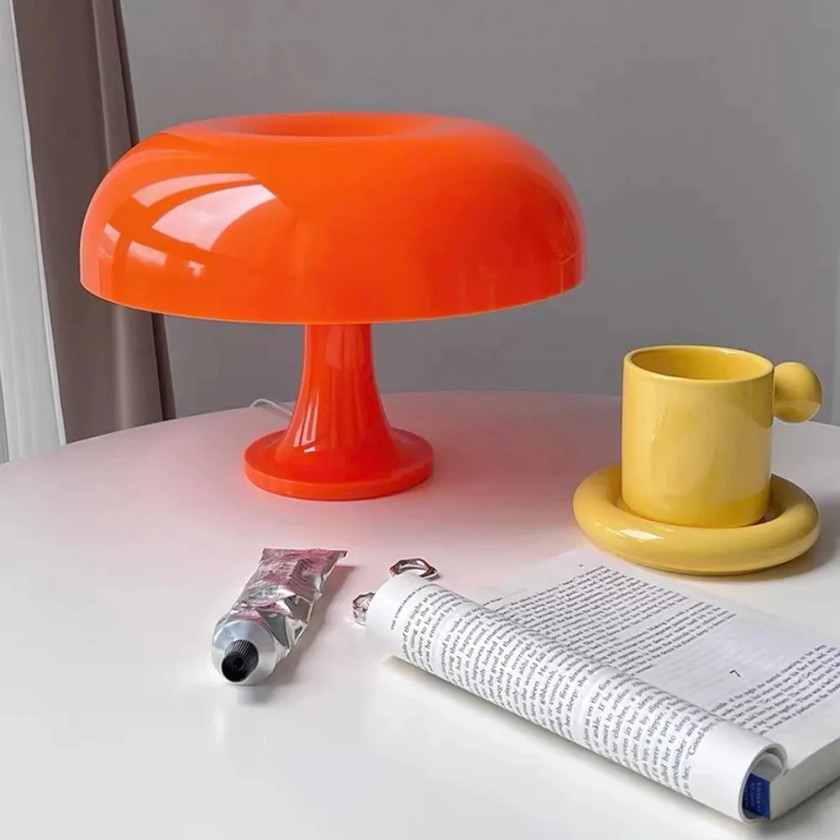 Lampe de table orange danoise plus lente, lumière ornementale pour chambre à coucher, éclairage intérieur, lampe de bureau, lampes de chevet, éclairage décoratif