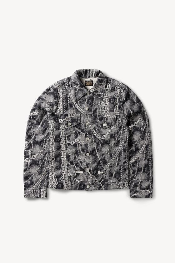 Chains Jacquard Trucker Jacket