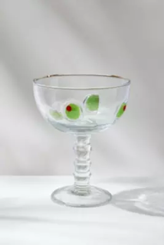 Olive Pearl Glass Coupe