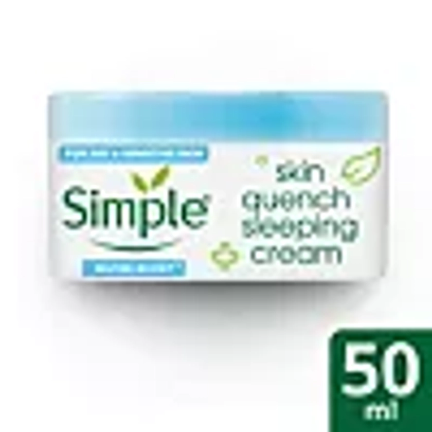Simple Water Boost Moisturiser Skin Quench Sleeping Cream 50ml
