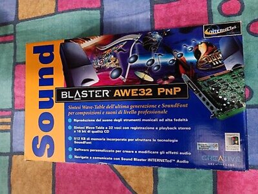 🔴Creative Sound Blaster AWE 32 PnP CT3990 + 2Mb SIMM Ram [Working][Box] | eBay