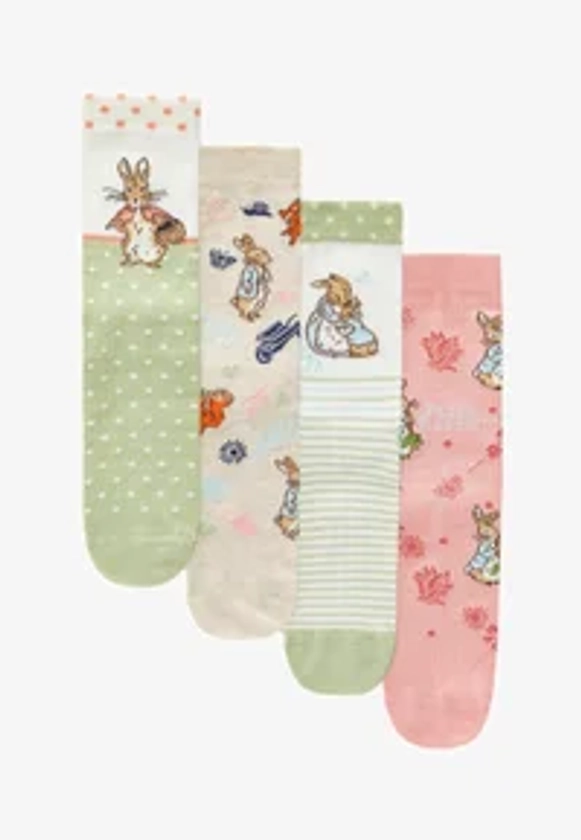 4 PACK - REGULAR FIT - Socken - pink green peter rabbit and friends