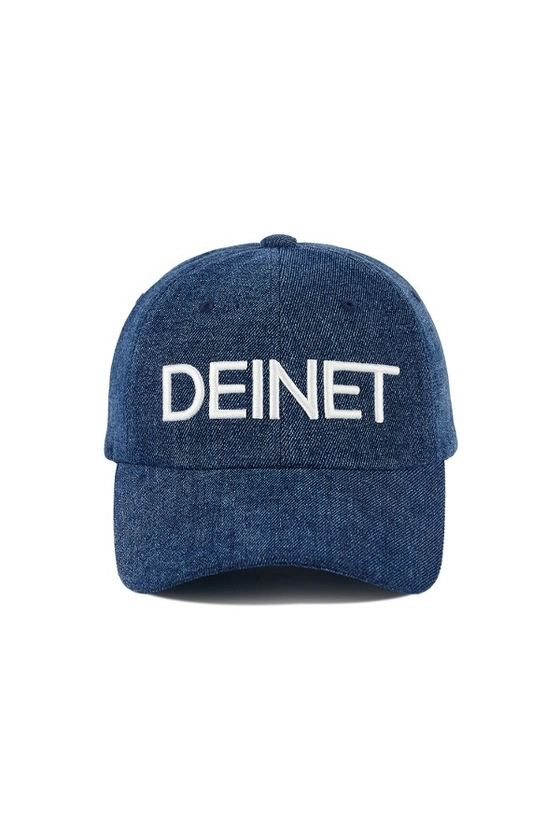 DEINET LOGO DENIM CAP IN BLUE - DEINET