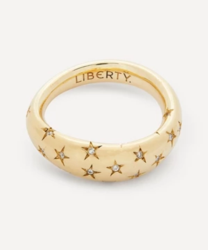 Liberty 18ct Gold Handmade Ianthe Star Diamond Ring | Liberty