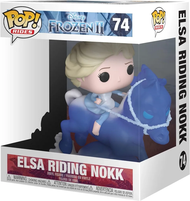 Funko Pop! Disney Frozen 2 - Elsa Riding Nokk - la Reine des Neiges - Figurine en Vinyle à Collectionner - Idée de Cadeau - Produits Officiels - Jouets pour Les Enfants et Adultes - Movies Fans