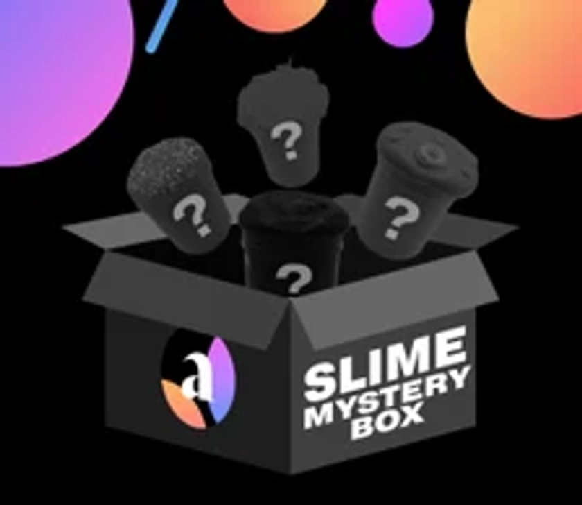 Slime Mystery Box Filled with Random Satisfying Slimes - Crunchy Slime - Fluffy Slime UK - Scented Slime - ASMR Slime - Birthday Gift