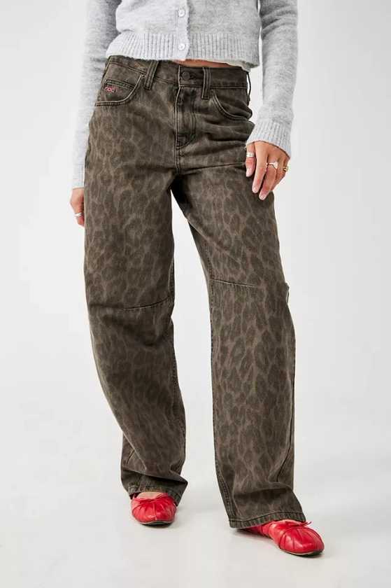 BDG Logan Boyfriend Leopard Print Jeans