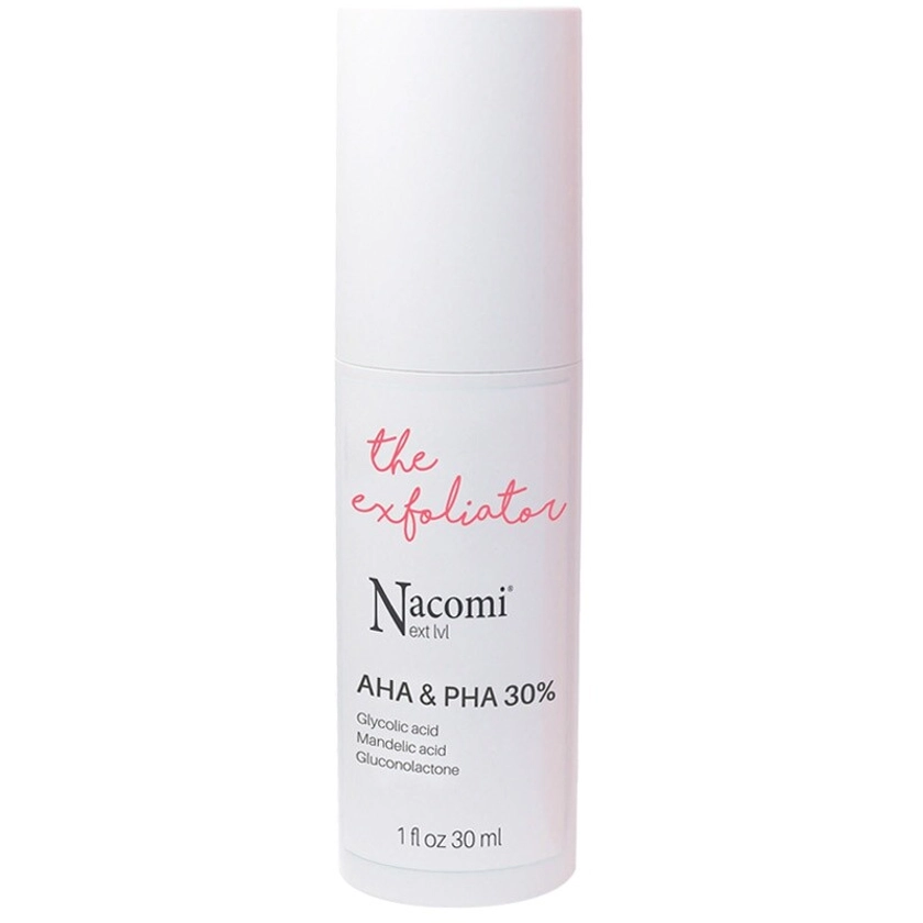 NACOMI - Sérum exfoliant - 30% d'acides AHA & PHA - Visage - 30 ml | Beauté Privée