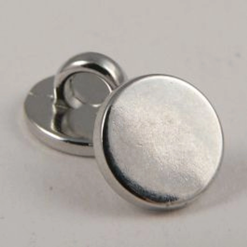 10mm Chrome Metal Shank Upholstery Button