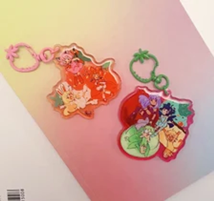 Porte-clés en acrylique du groupe Tokyo Mew Mew