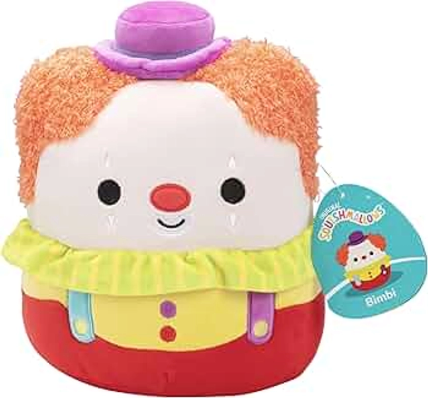 Squishmallows Original 8-Inch Bimbi The Clown - Official Jazwares Halloween Plush - Collectible Soft & Squishy Clown Stuffed Animal Toy - Add to Your Squad - Gift for Kids, Girls & Boys