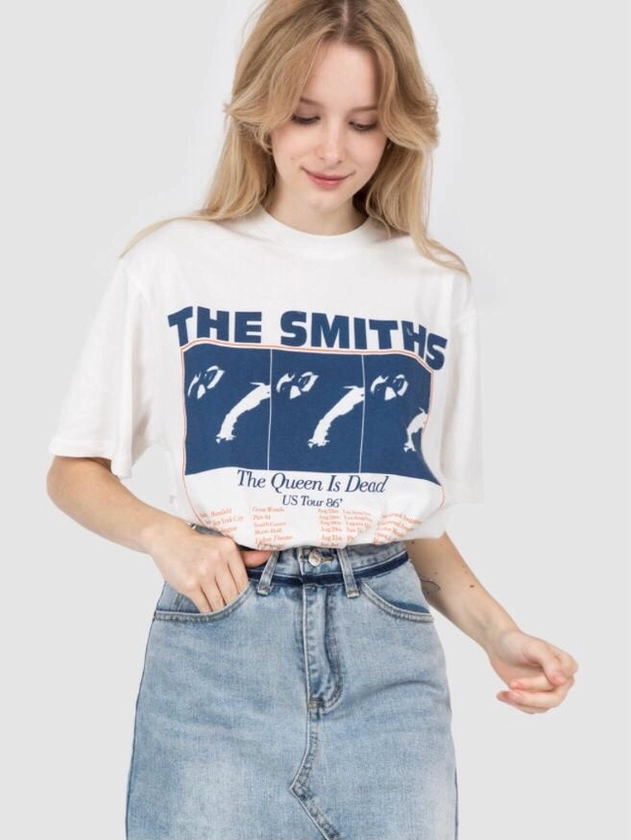 Camiseta The Smiths Tour 86 Branca
