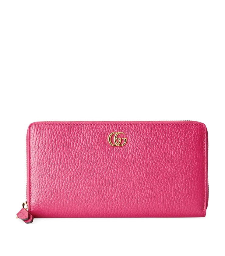 Womens Gucci pink Leather GG Marmont Wallet | Harrods # {CountryCode}