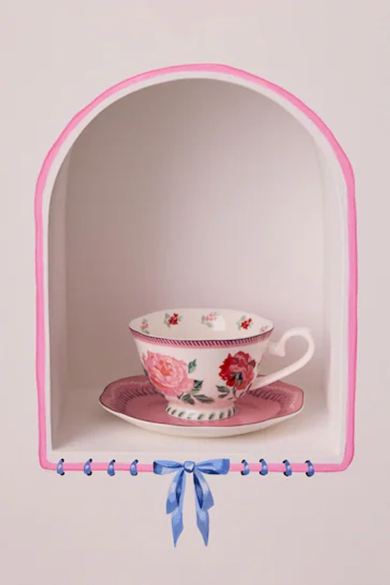 Buy Cath Kidston Set of 2 CK Archive Rose Teacup & Saucer from the Next UK online shop