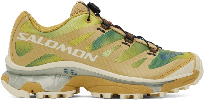 Salomon - Green & Yellow XT-4 OG Aurora Borealis Sneakers
