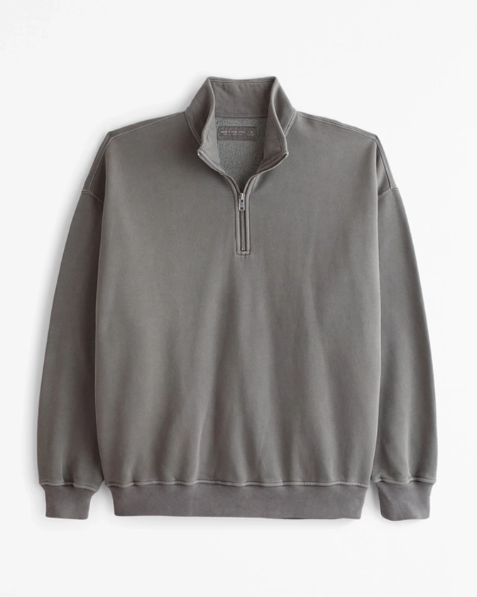 Men's Essential Half-Zip Sweatshirt | Men's New Arrivals | Abercrombie.com