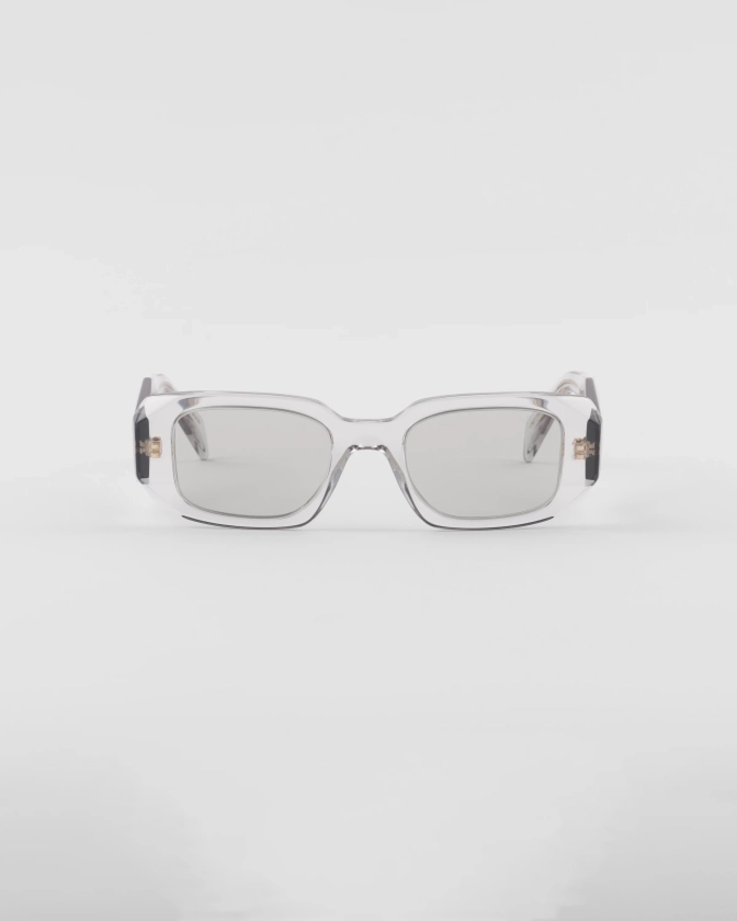 Lunettes De Soleil Prada Symbole Verres Gris Clair | PRADA