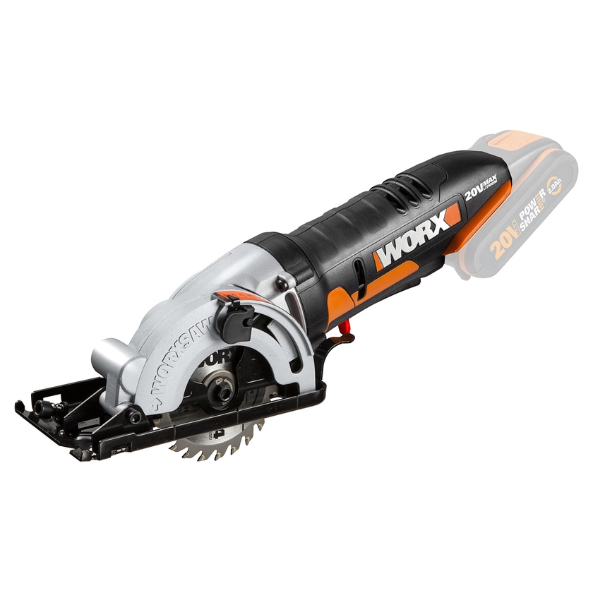 WORX 20v 85mm WORKSAW Compact Circular Saw - Tool Only